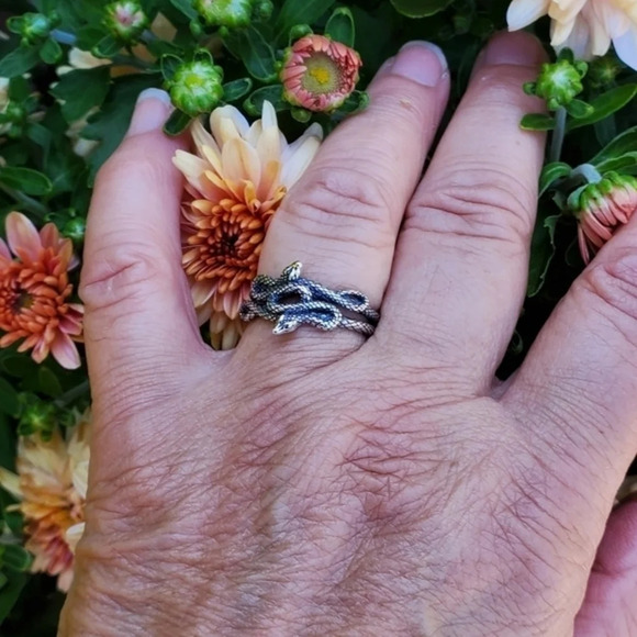 Sterling Silver Snake Ring‎ NEW - Picture 3 of 9